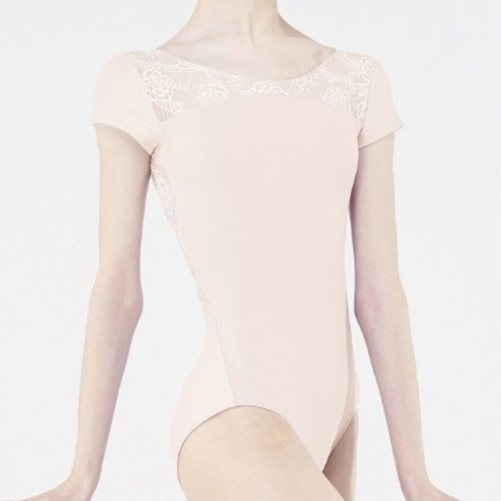 Wear Moi ~ Carline Peach Dance/Gymnastics Leotard ~ Child 8/10 ~ Brand New~ NWT